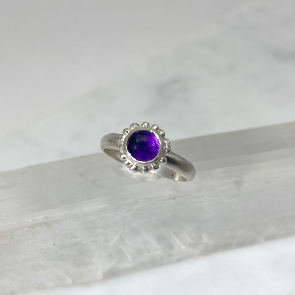 Myth and Stone Amethyst Bubble Ring