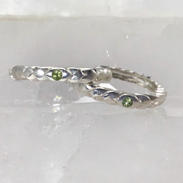 Serpentine hoop earrings