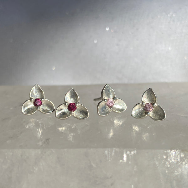 Myth and Stone Trillium studs in silver