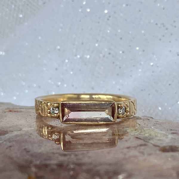 Myth and Stone Sunshine Oracle tourmaline and diamond ring