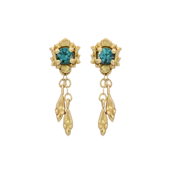 Myth and Stone Fortuna Drop sapphire earrings