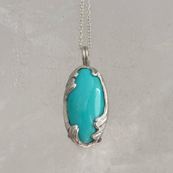 Myth and Stone Peaceful Spirit turquoise pendant