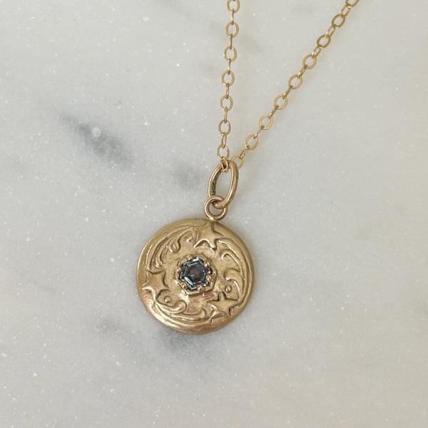 Myth and Stone Stars Align spinel pendant in gold
