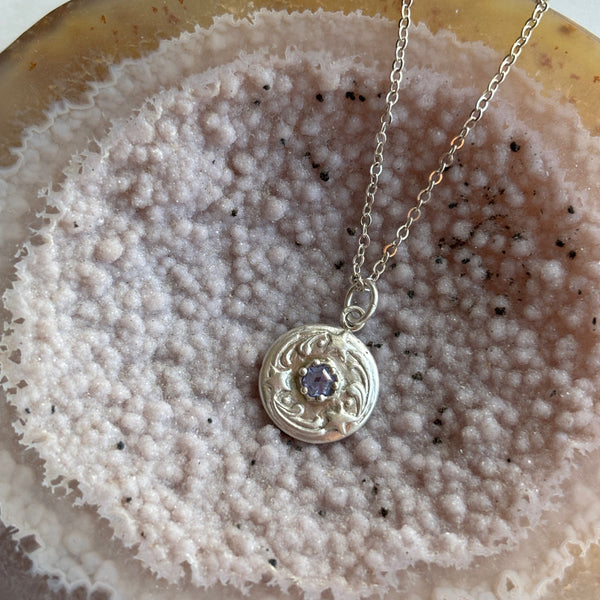 Myth and Stone Stars Align spinel pendant in silver
