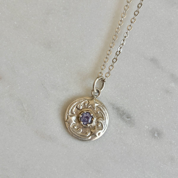 Myth and Stone Stars Align spinel pendant in silver