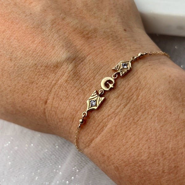 Myth and Stone Sweet dreams bracelet on wrist