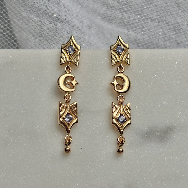 Myth and Stone Sweet Dreams tanzanite earrings in gold