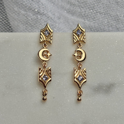 Myth and Stone Sweet Dreams tanzanite earrings in gold