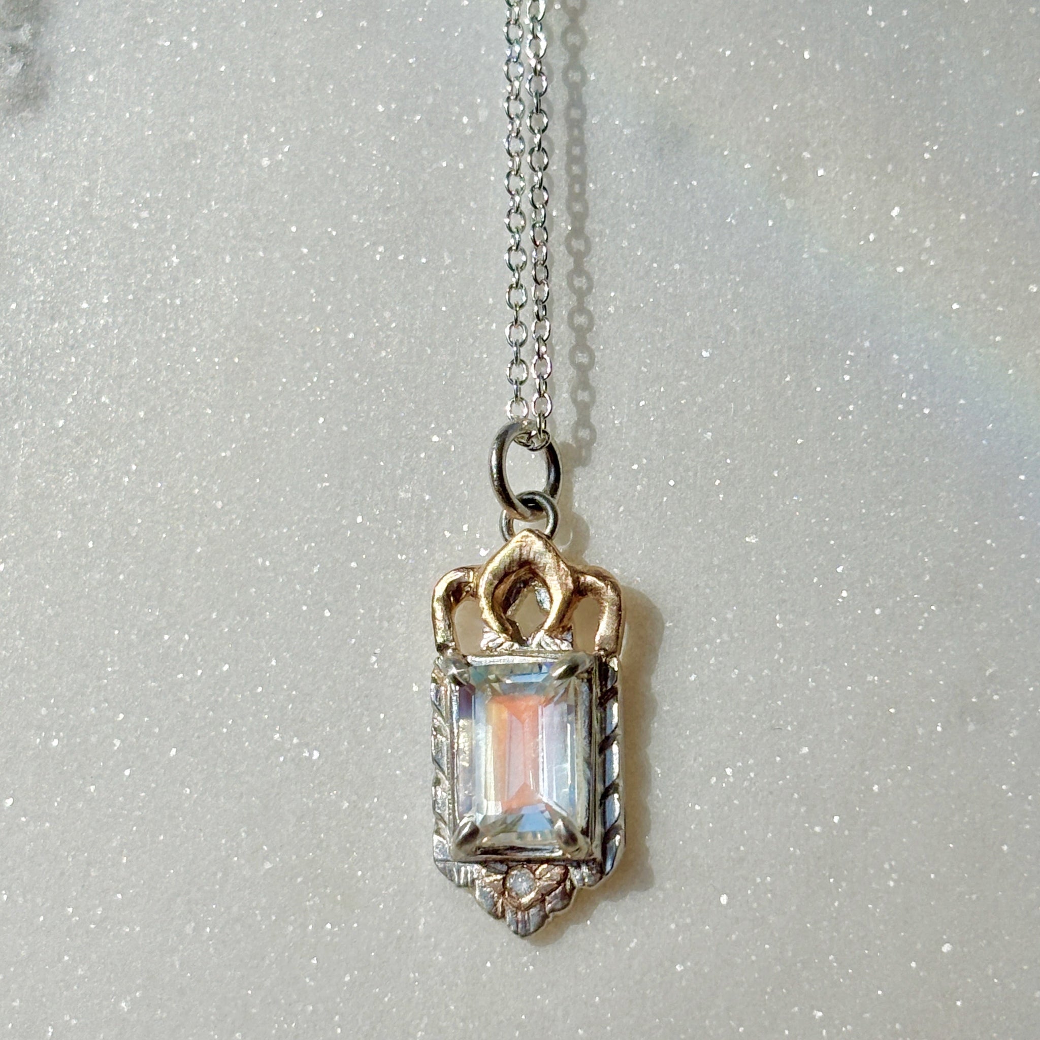 Myth and Stone Temple of Dreams moonstone pendant
