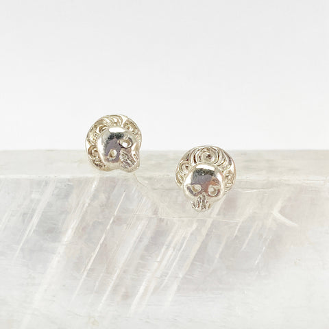 Myth and Stone Freya Skull Studs front view