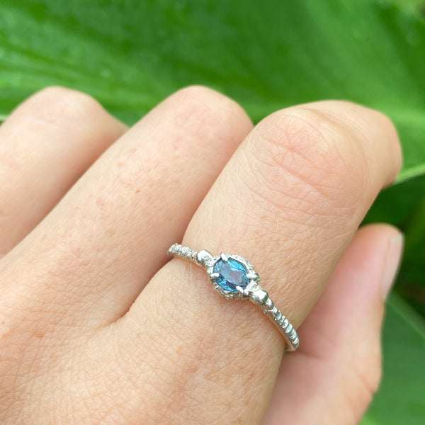 Myth and Stone Tropical Spirit tourmaline ring on model