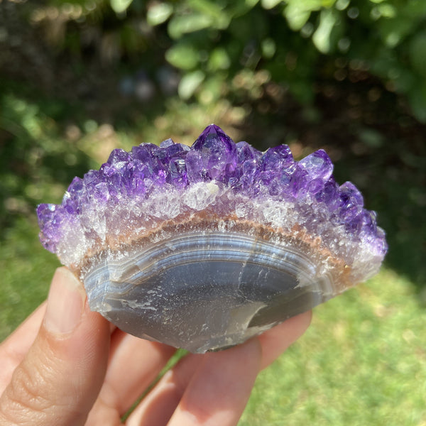 Myth and Stone Amethyst Cluster Uruguay side view