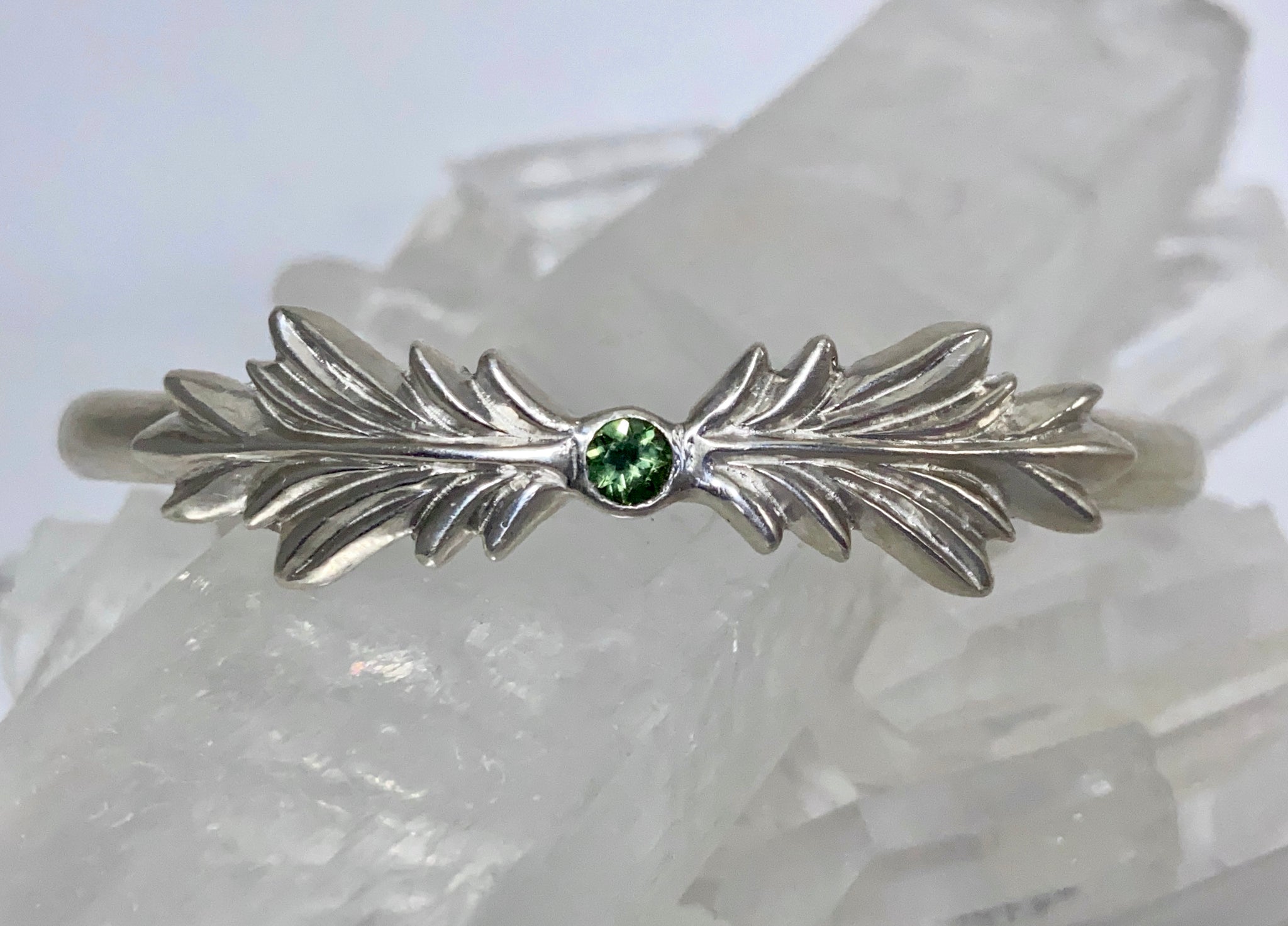 Myth and Stone asterid bracelet diopside front view