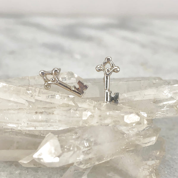 Myth and Stone Orfira's Key studs in silver