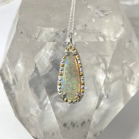 Myth and Stone Confetti Queen Opal pendant
