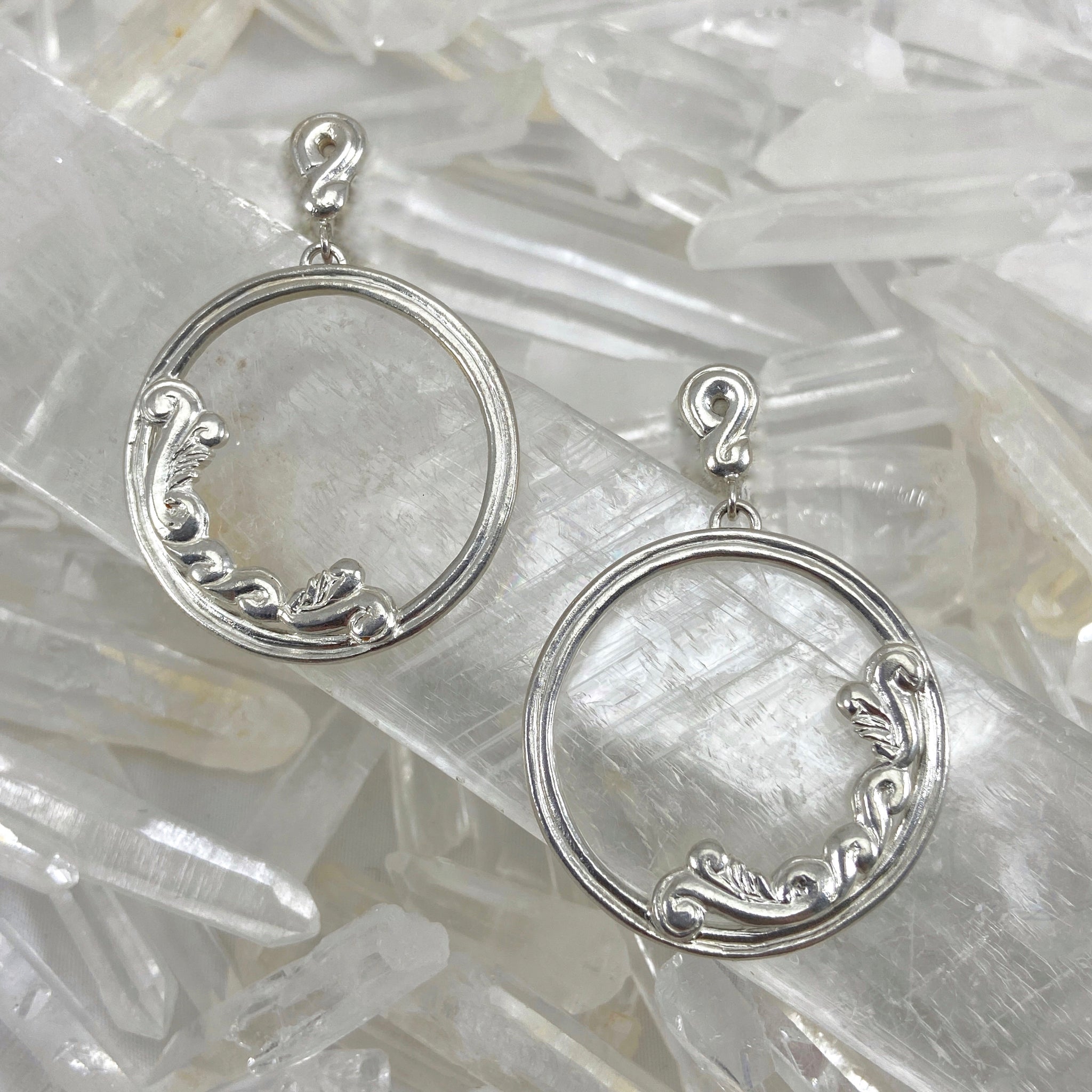 Myth and Stone Thalia drop hoop earrings