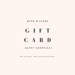 Myth and Stone Gift Card Happy Shopping